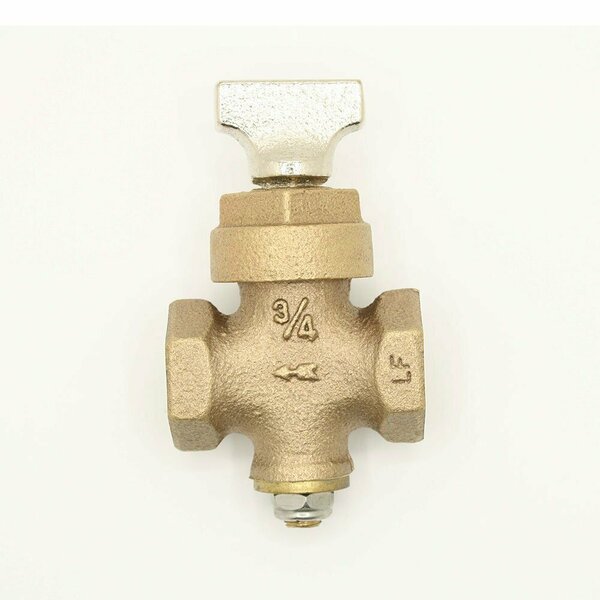 Thrifco Plumbing 1/2 Inch FIP Brass Ground Key Stop & Waste Valve 6415130